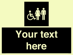 Custom information: black panel disabled female and male